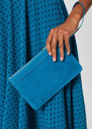 Lundy Wristlet, Deep Jade Blue, hi-res