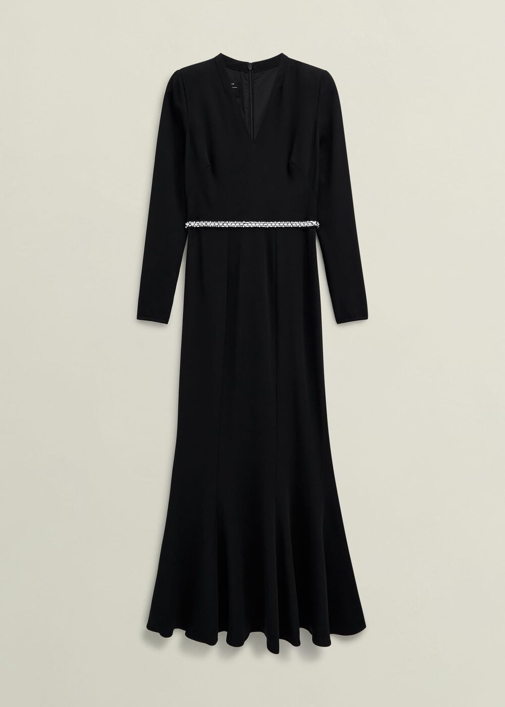 Meryl V Neck Maxi Dress, Black, hi-res