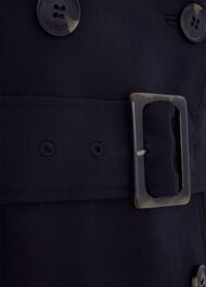 Shea Shower Resistant Trench Coat, Navy, hi-res