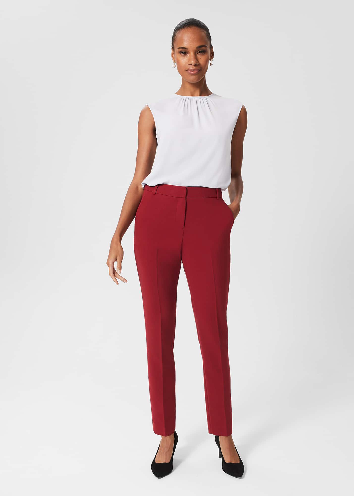 Red chinos womens cheap