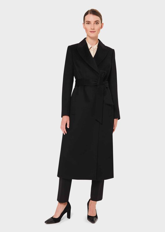 Petite Olivia Wool Wrap Coat