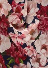 Carly Floral Midi Dress, Peony Pink, hi-res