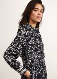 Victoria Dress, Navy Ivory, hi-res