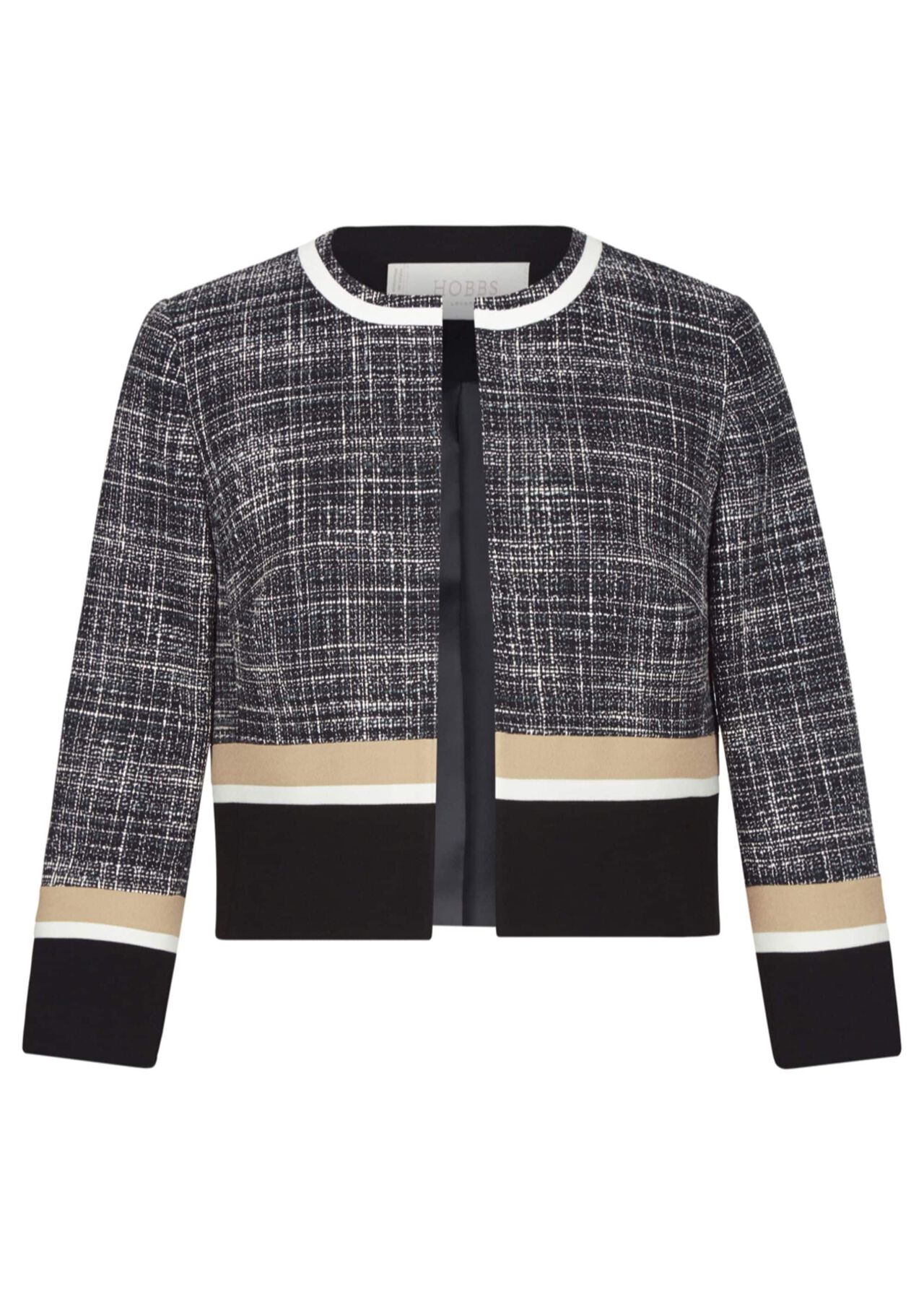 Petite Aida Jacket Black Camel