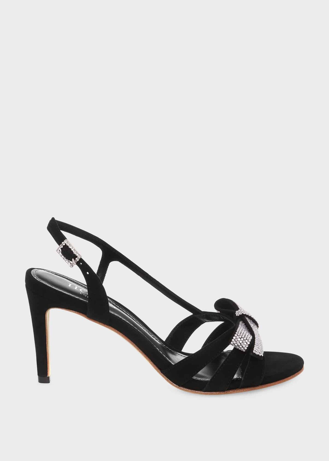 Anastasia Bow Sandal, Black, hi-res