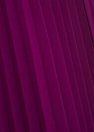 Addison Pleated Dress, Magenta Purple, hi-res