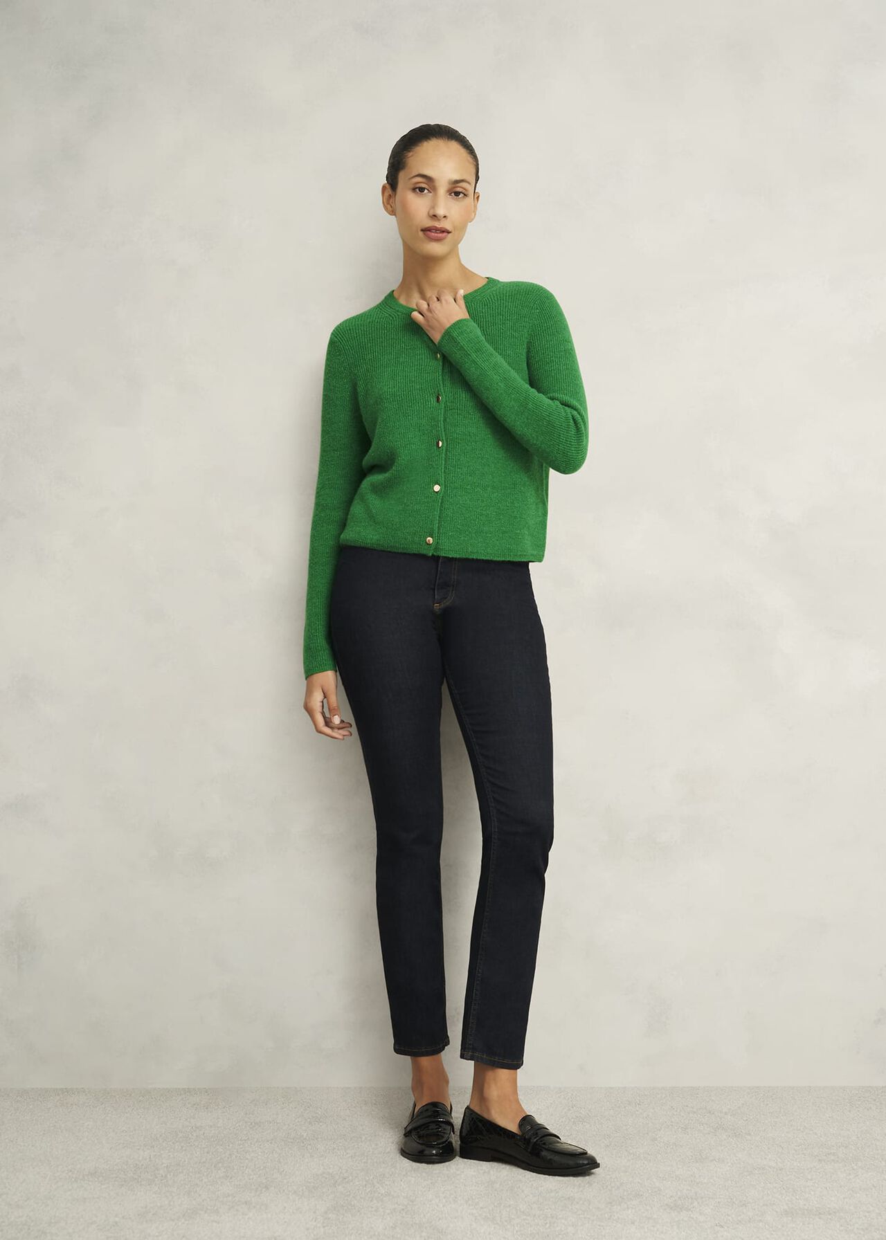 Jasmina Cardigan With Alpaca, Lush Green, hi-res