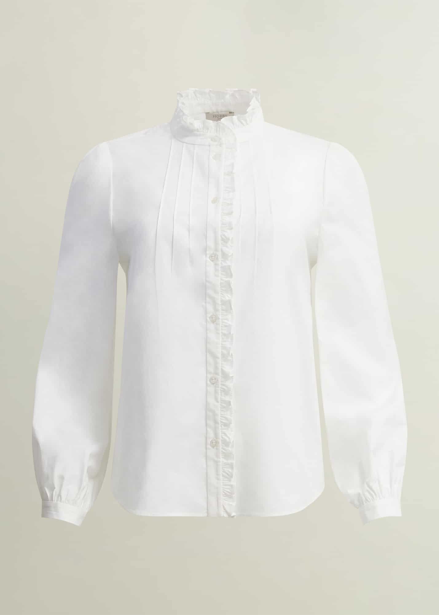 Ivory Nina Satin Blouse | Hobbs UK |