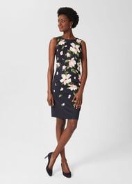 Moira Floral Shift Dress, Navy Multi, hi-res