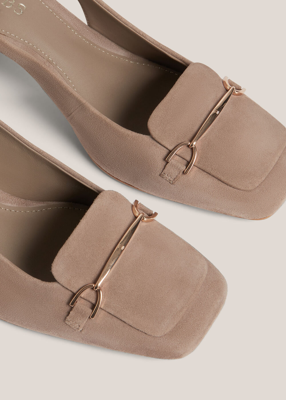 Jaida Suede Slingbacks, Mushroom, hi-res