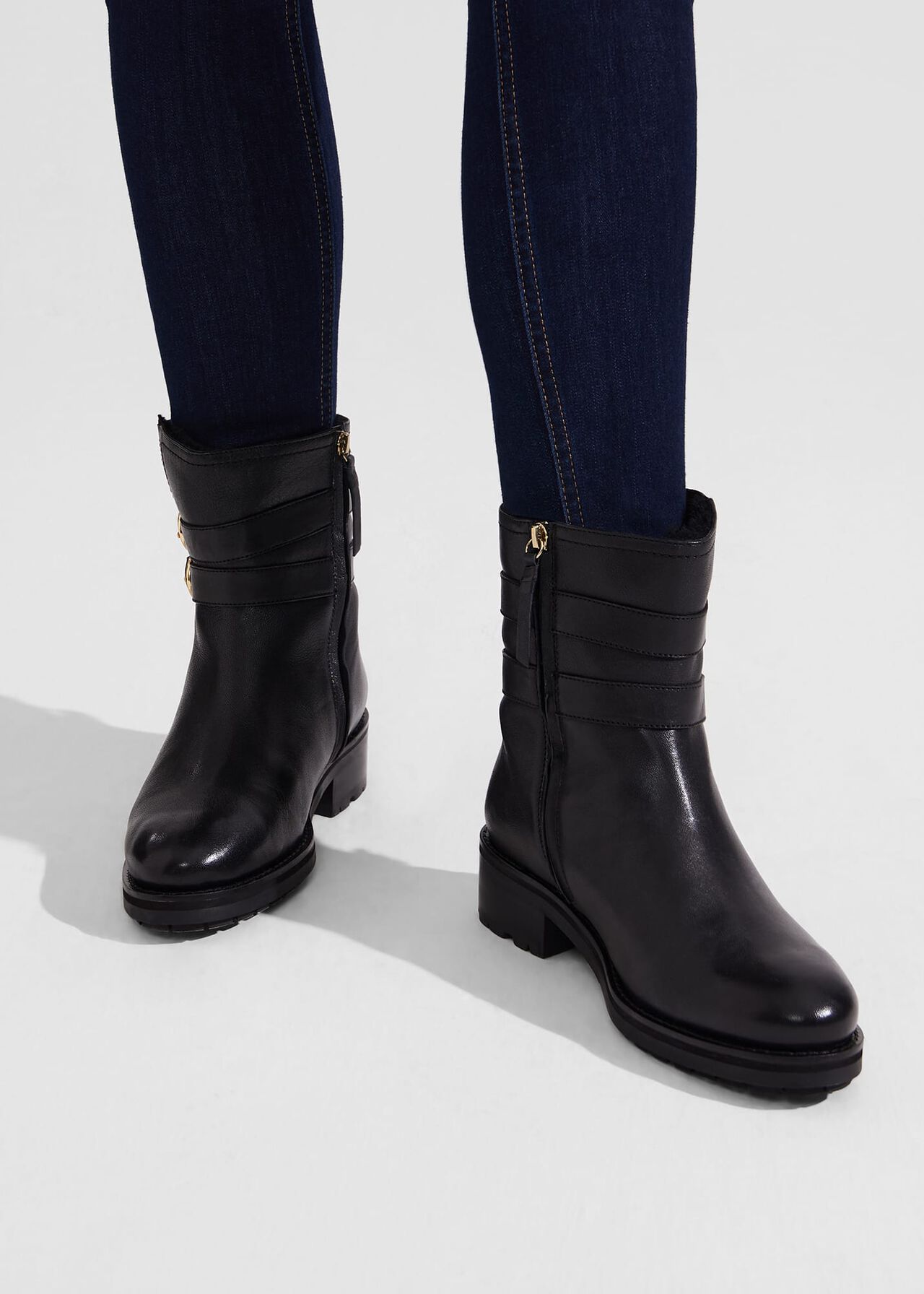 Matilda Ankle Boots, Black, hi-res