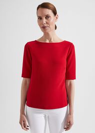 Nyla Top, Current Red, hi-res