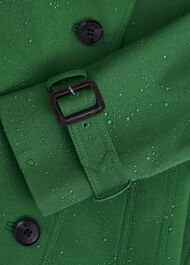 Petite Skylar Shower Resistant Trench Coat, Verdant Green, hi-res