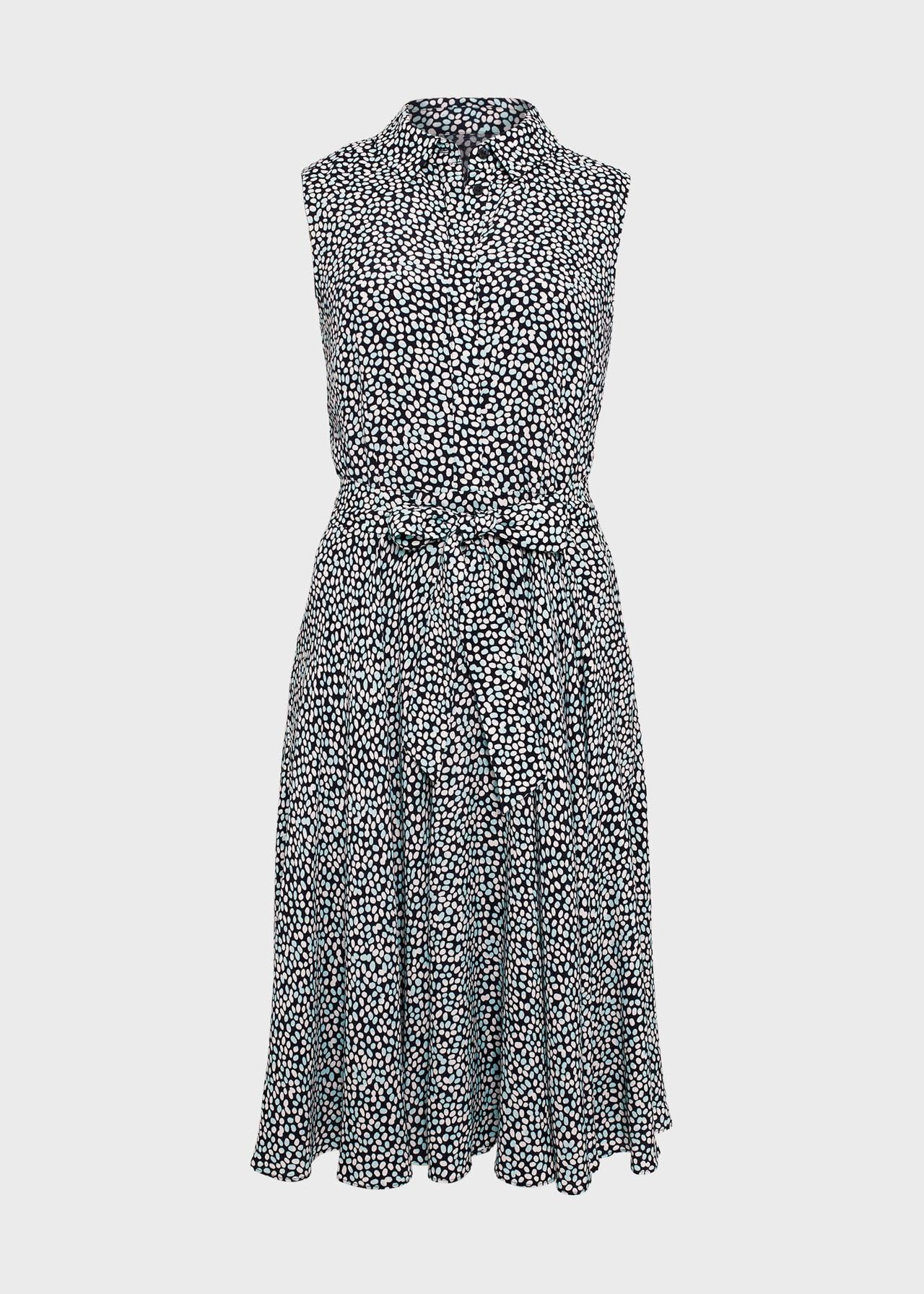 Petite Belinda Dress, Navy Multi, hi-res