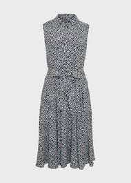 Petite Belinda Dress, Navy Multi, hi-res