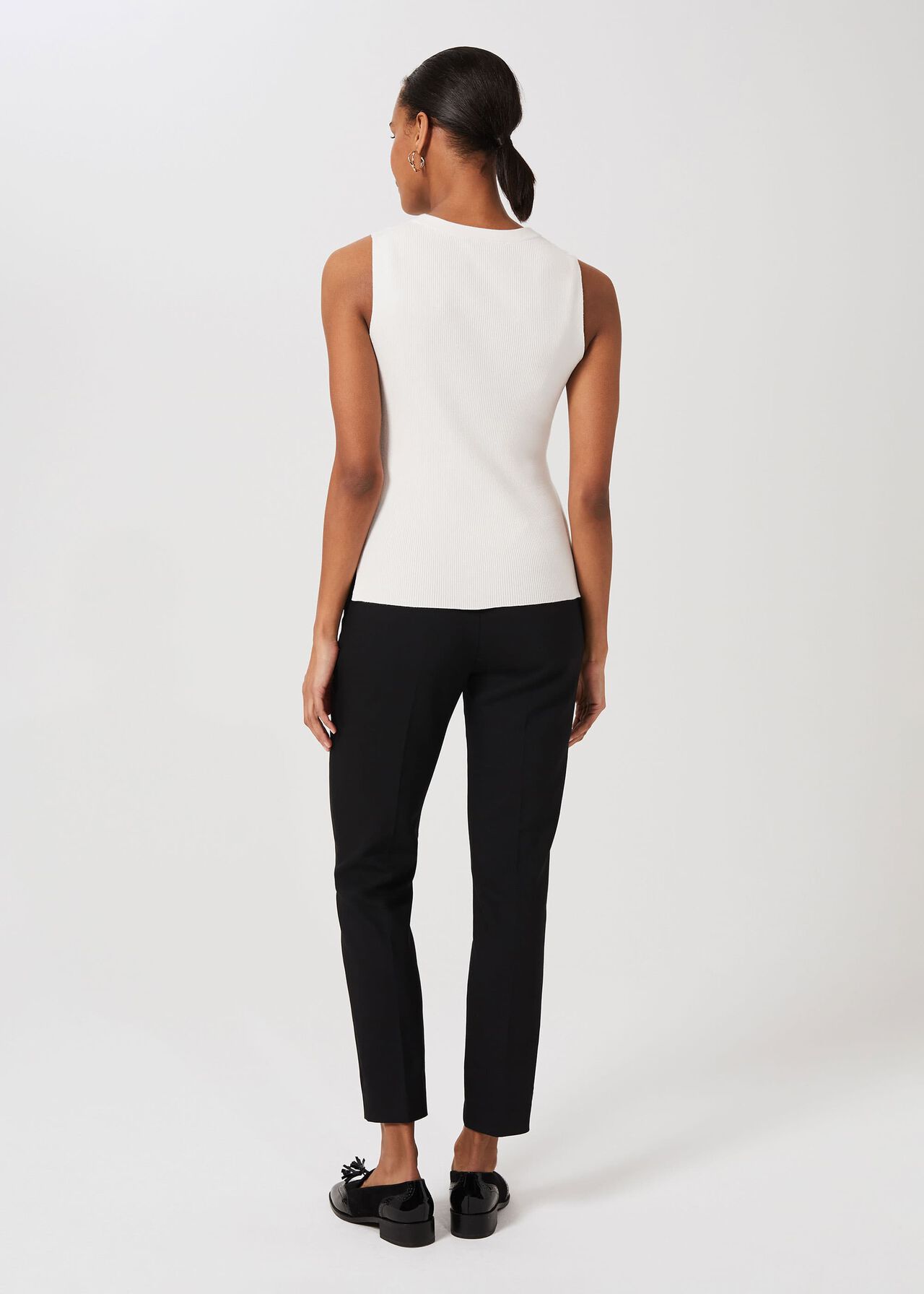 Petite Summer Gael trousers With Stretch, Black, hi-res