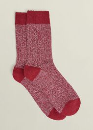 Boot Single Socks, Red Multi, hi-res