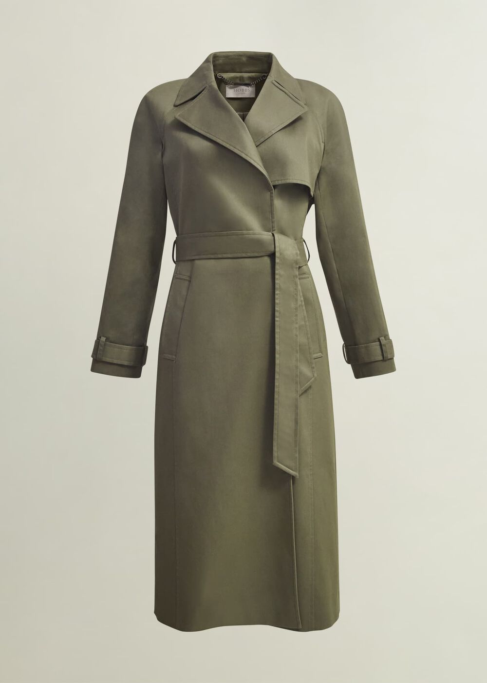 Rhian Shower Resistant Trench Coat, Olive Green, hi-res