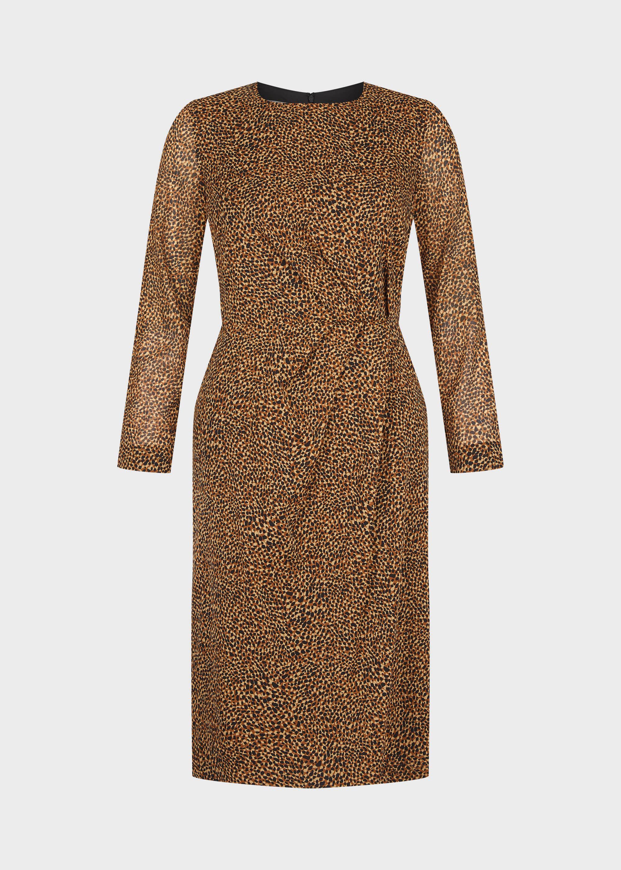 hobbs leopard print dress