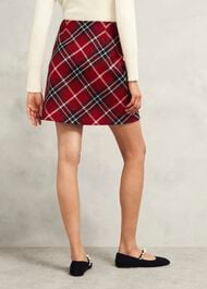 Teia Wool Skirt, Red Multi, hi-res