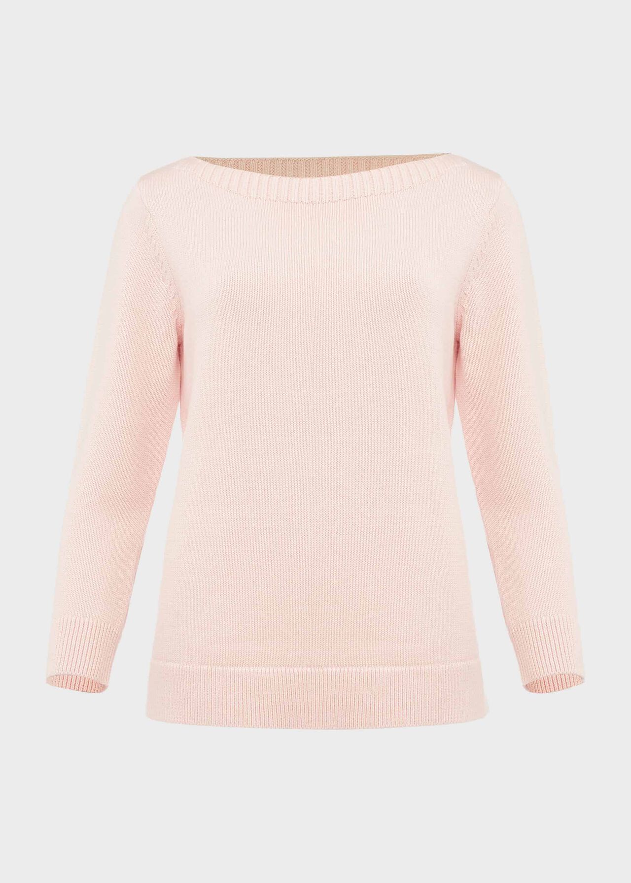 June Cotton Sweater, Pale Pink, hi-res