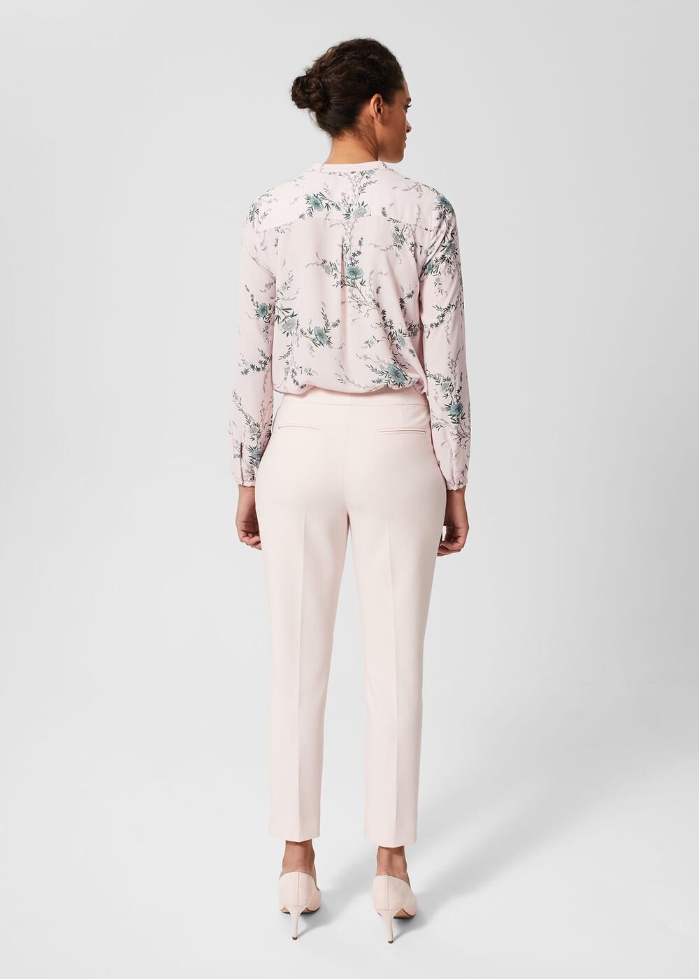 Kaia Slim Trousers, Pale Pink, hi-res