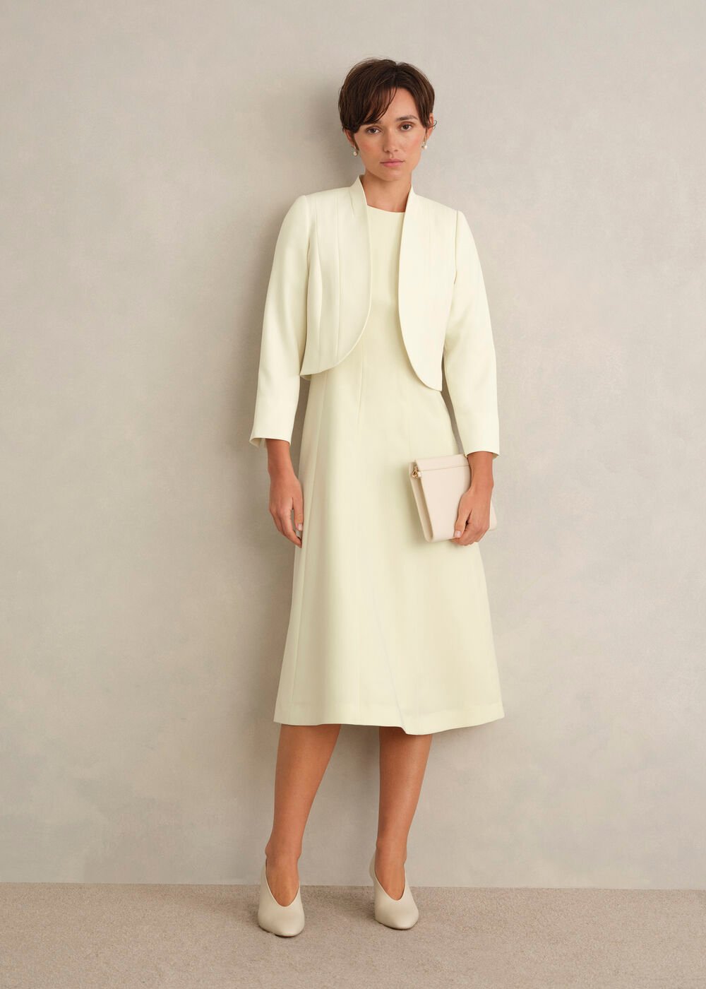 Eliana Seam Detail Jacket, Pale Yellow, hi-res