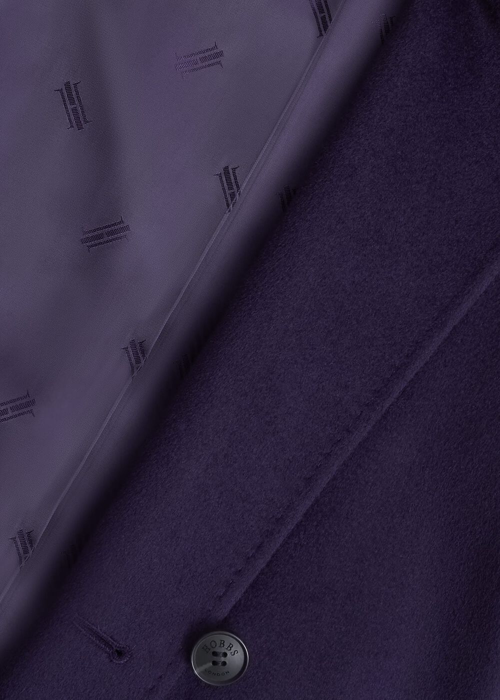 Livia Wool Coat, Midnight Purple, hi-res