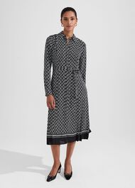 Lyanna Dress, Black Ivory, hi-res