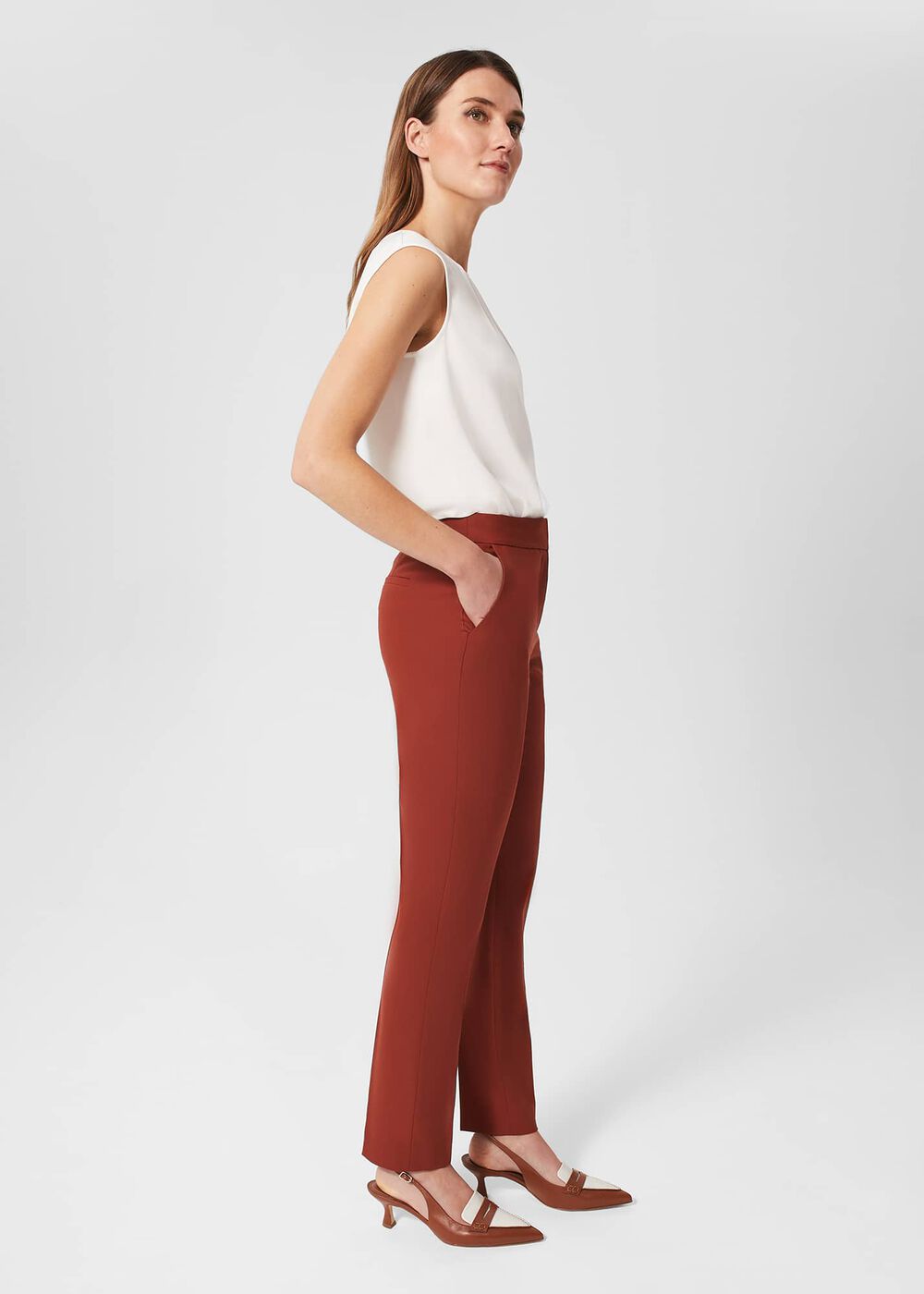 Meghan Trousers, Dark Pecan, hi-res