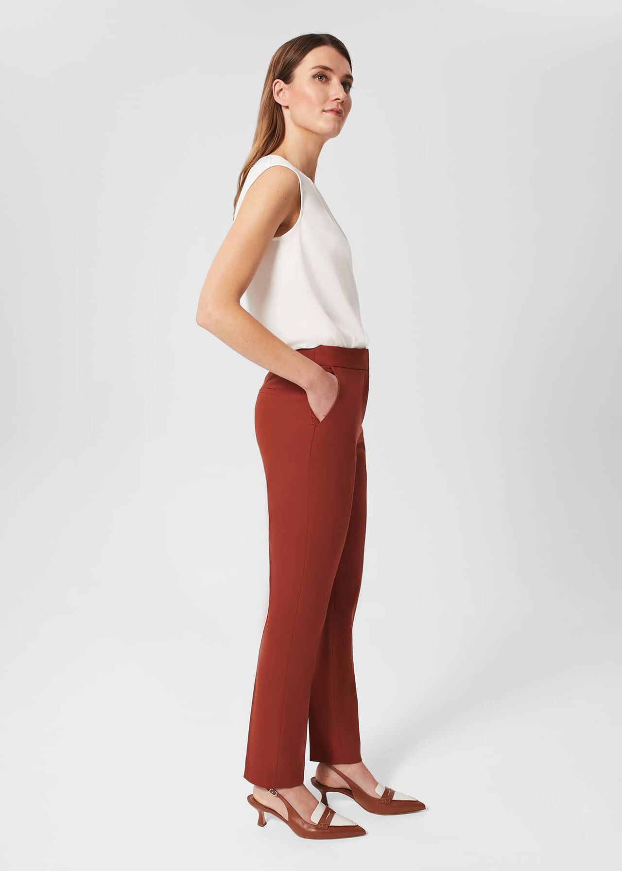 Meghan Trousers, Dark Pecan, hi-res
