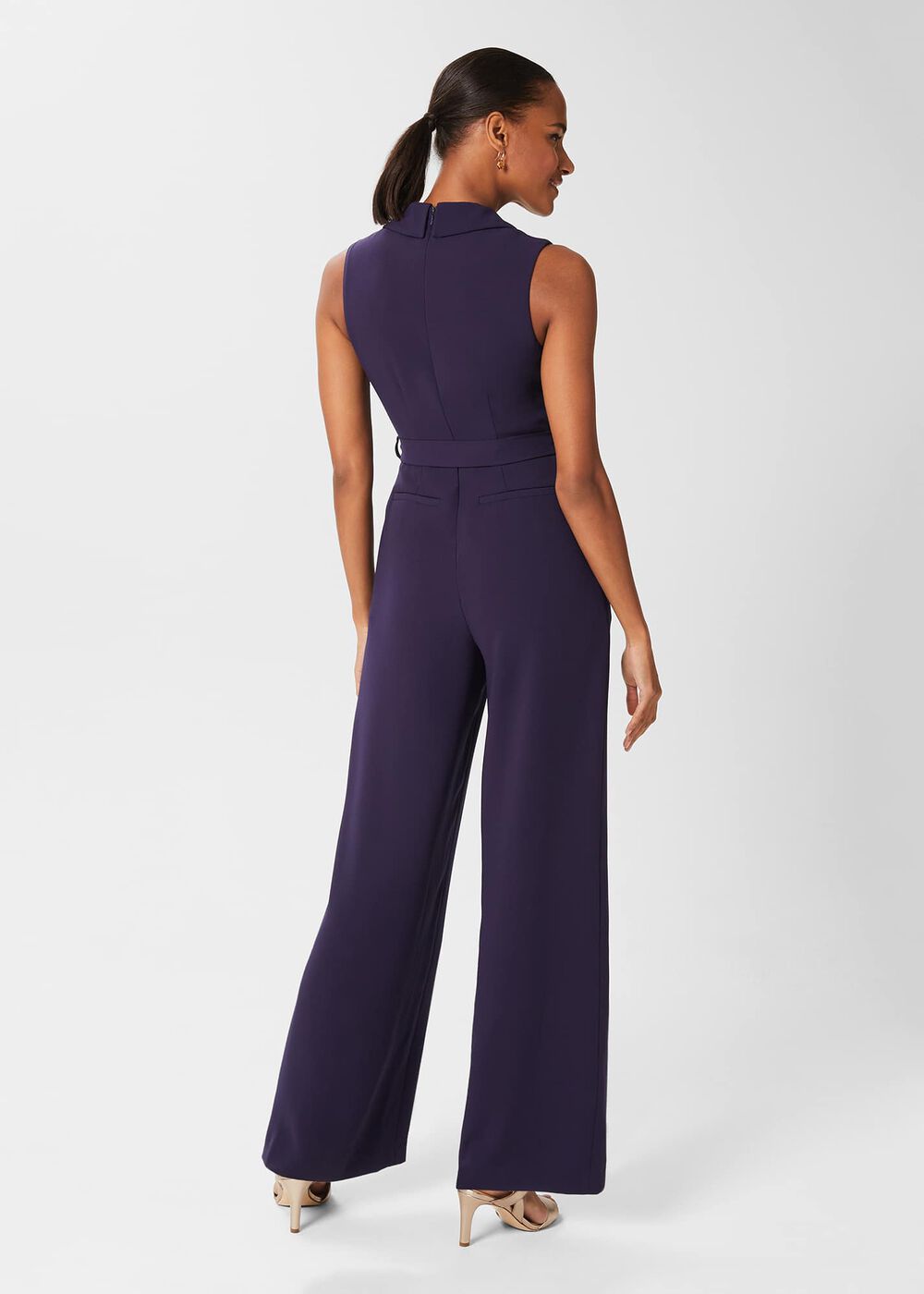 Elisa Jumpsuit, Bright Navy, hi-res