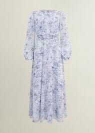 Petite Mariette Dress, Blue Multi, hi-res
