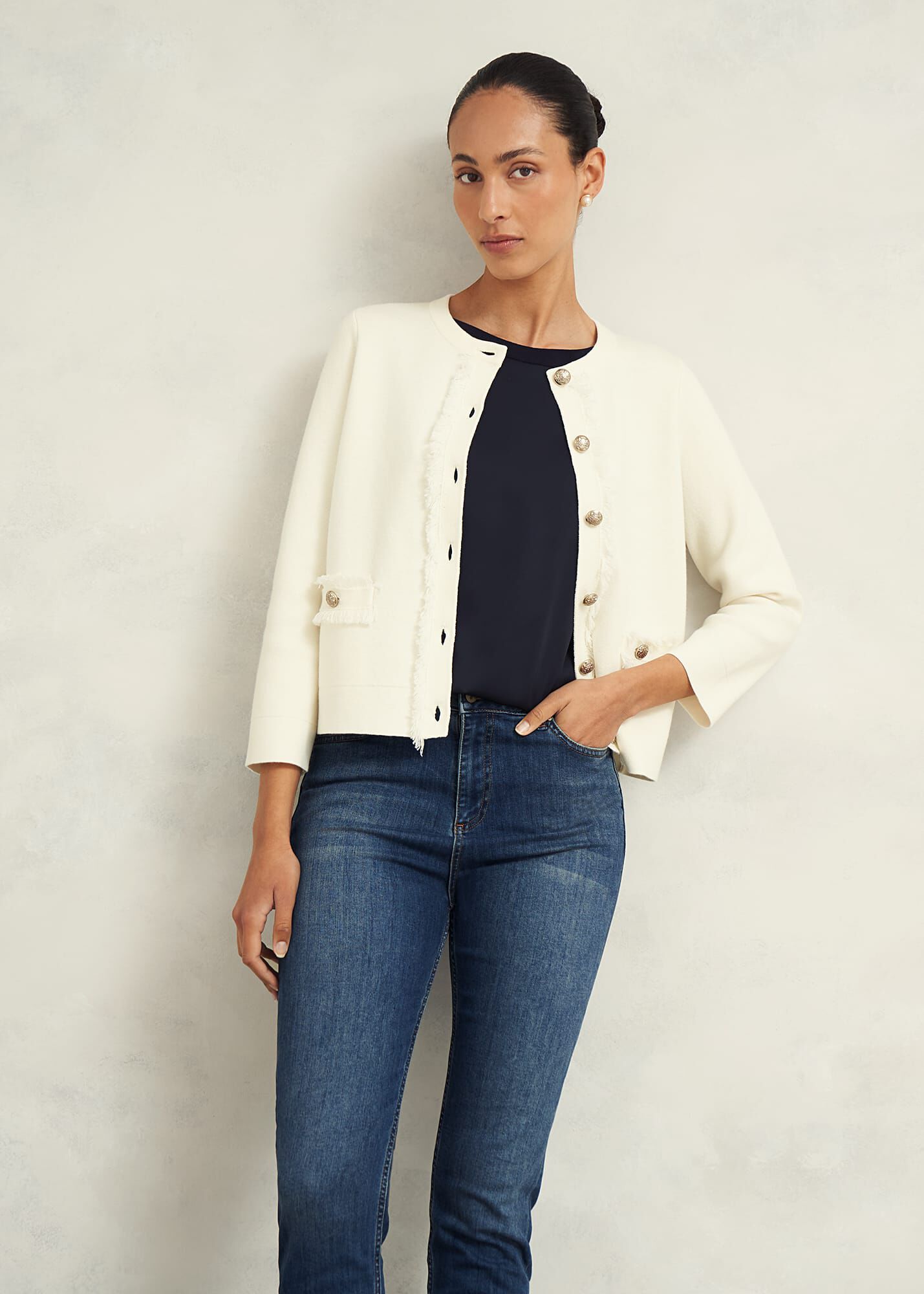 Cotton Wool Knitted Jacket