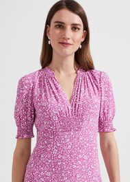 Tullia Dress, Pink Ivory, hi-res