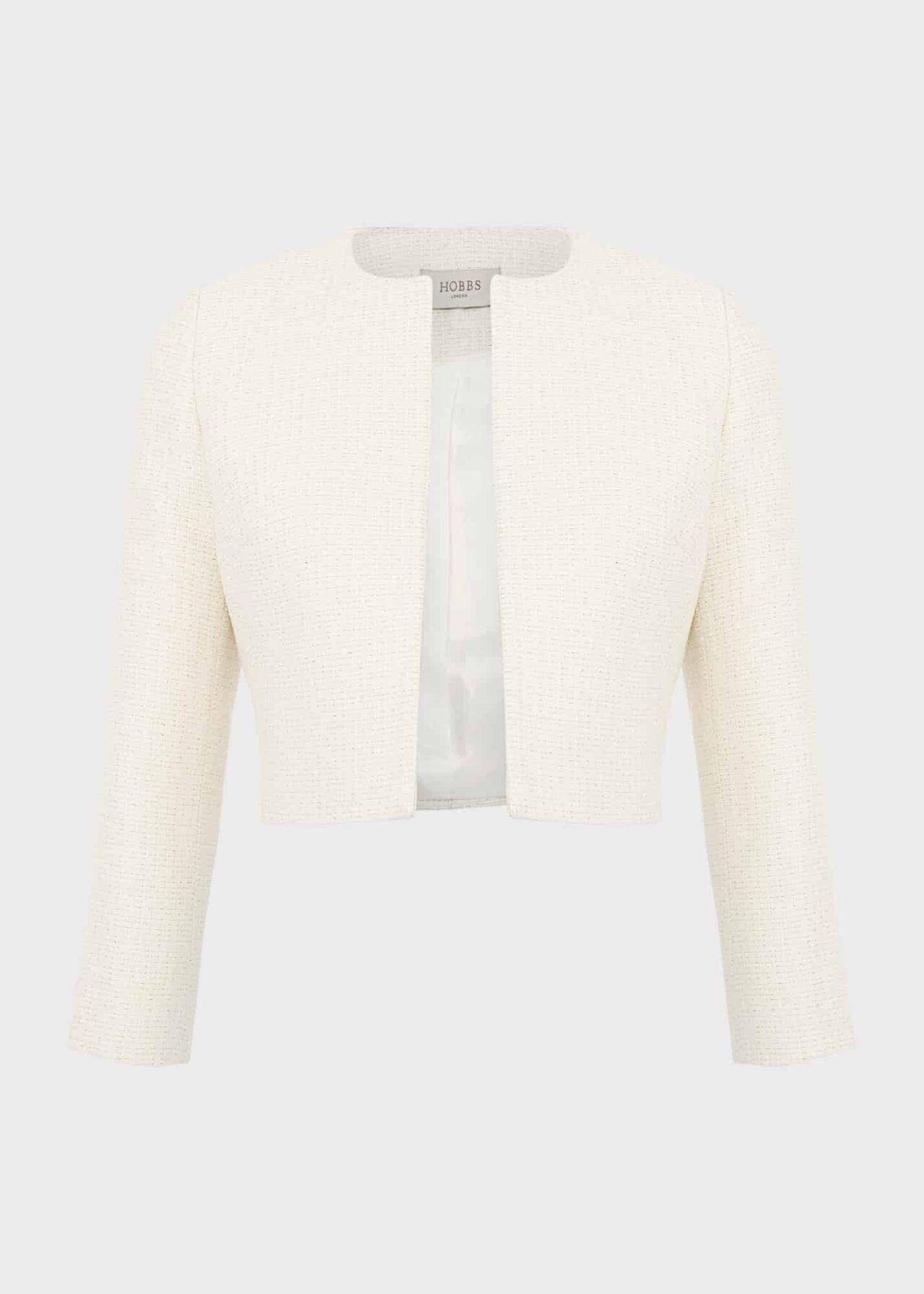Elize Tweed Jacket, Ivory Gold, hi-res