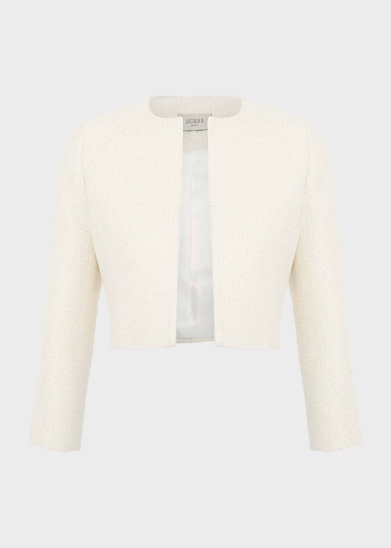 Elize Tweed Jacket, Ivory Gold, hi-res