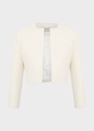 Elize Tweed Jacket, Ivory Gold, hi-res