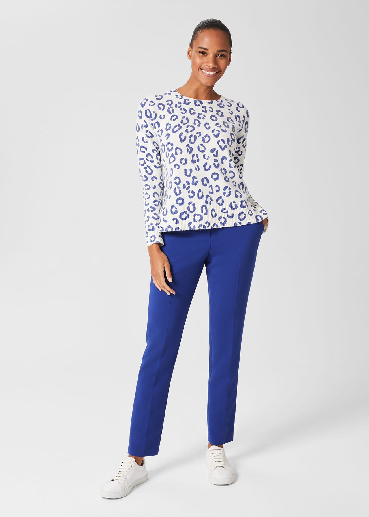 Suki Slim Trousers, Cobalt Blue, hi-res