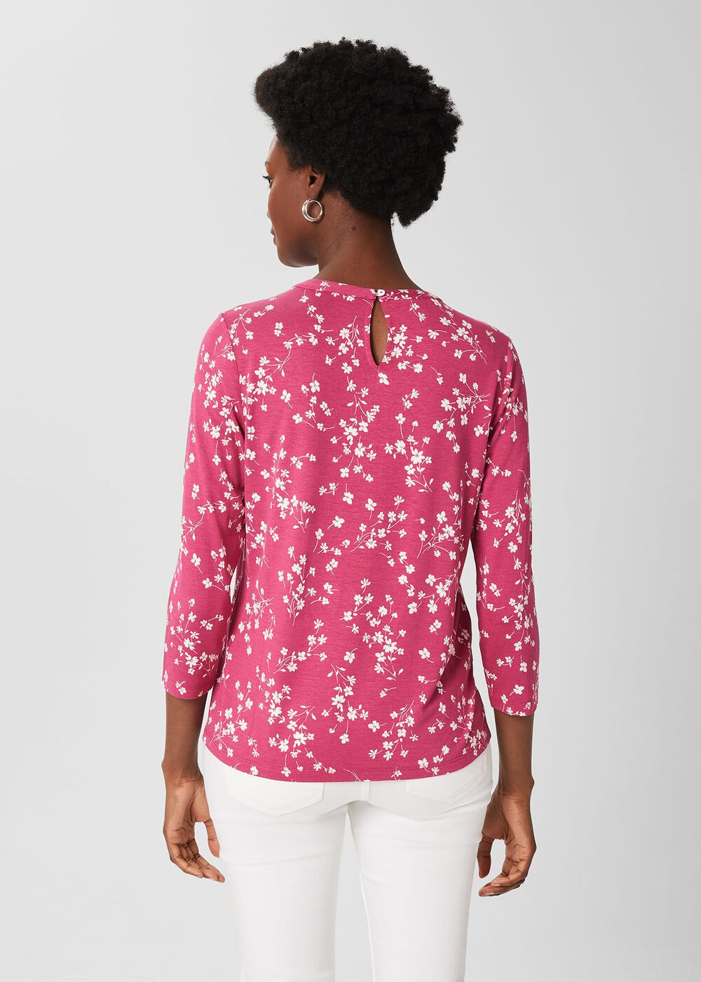 Julia Printed Top, Floral, hi-res