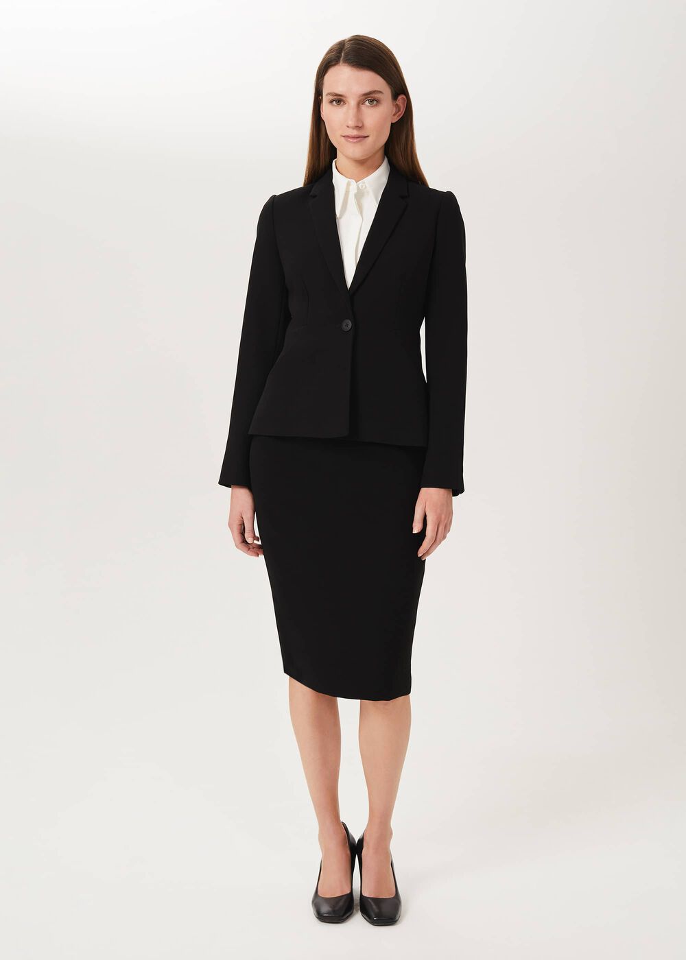 Alva Pencil Skirt, Black, hi-res
