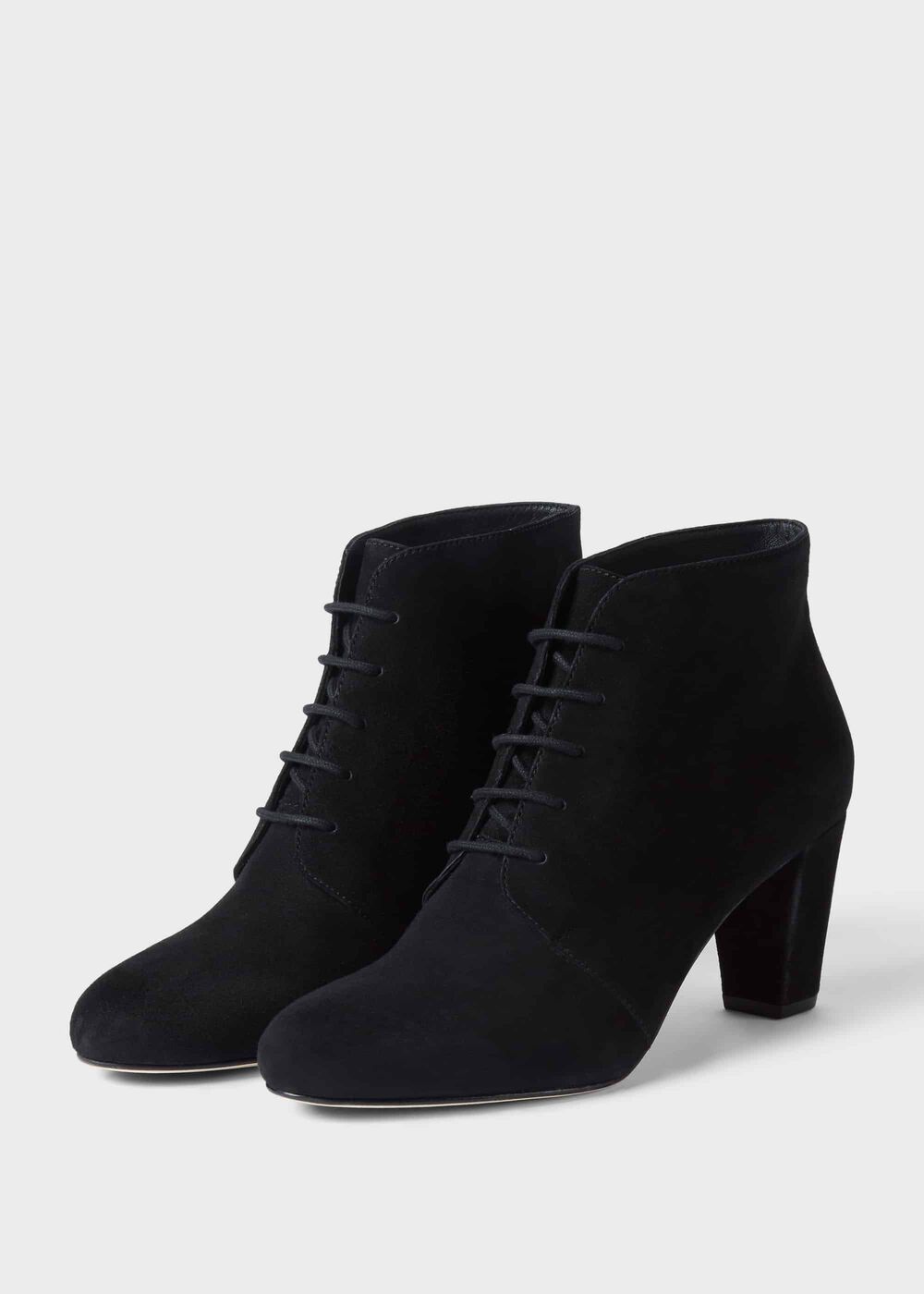 Patricia Suede Ankle Boots, Black, hi-res