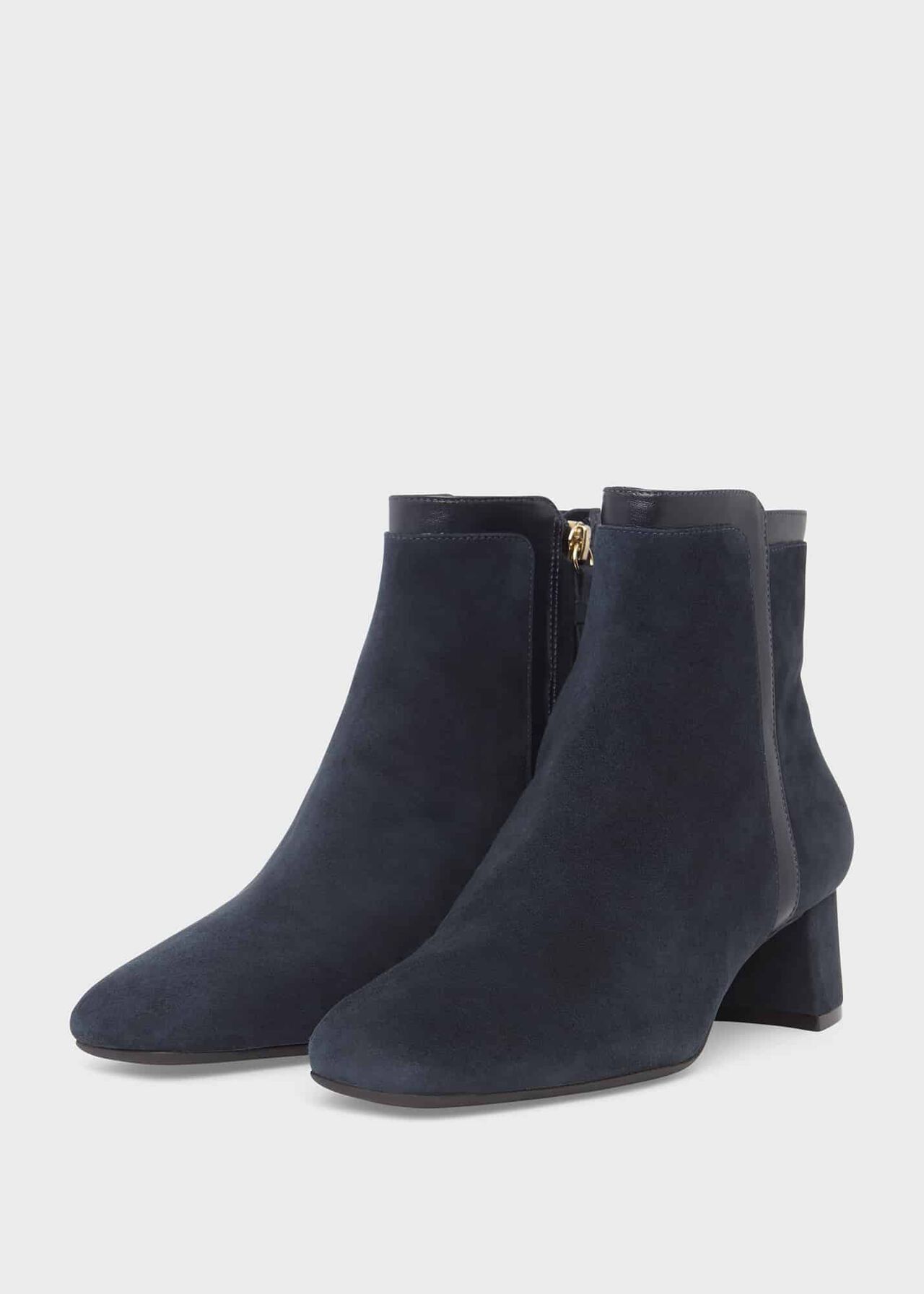 Iro Suede Ankle Boots, Navy, hi-res