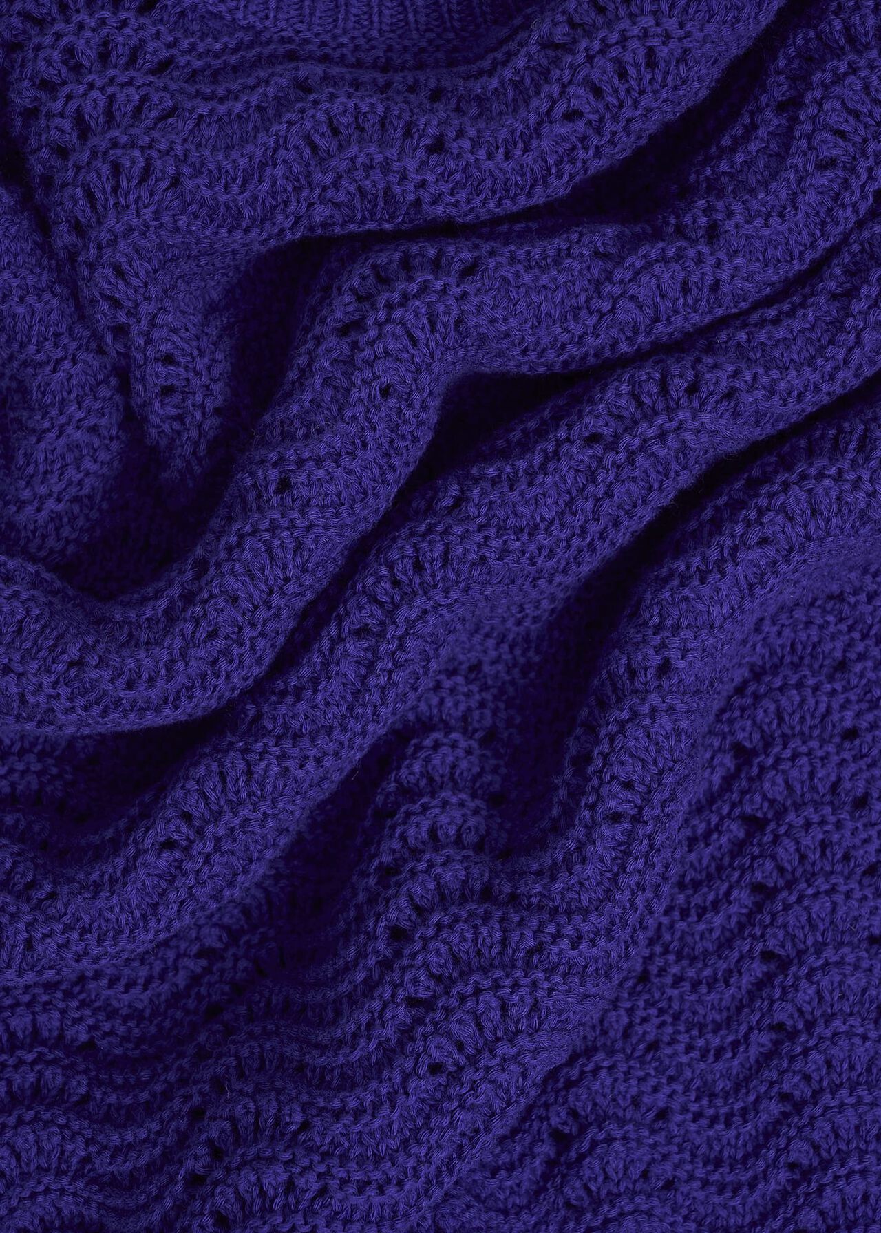 Lulu Cotton Jumper, Cobalt Blue, hi-res