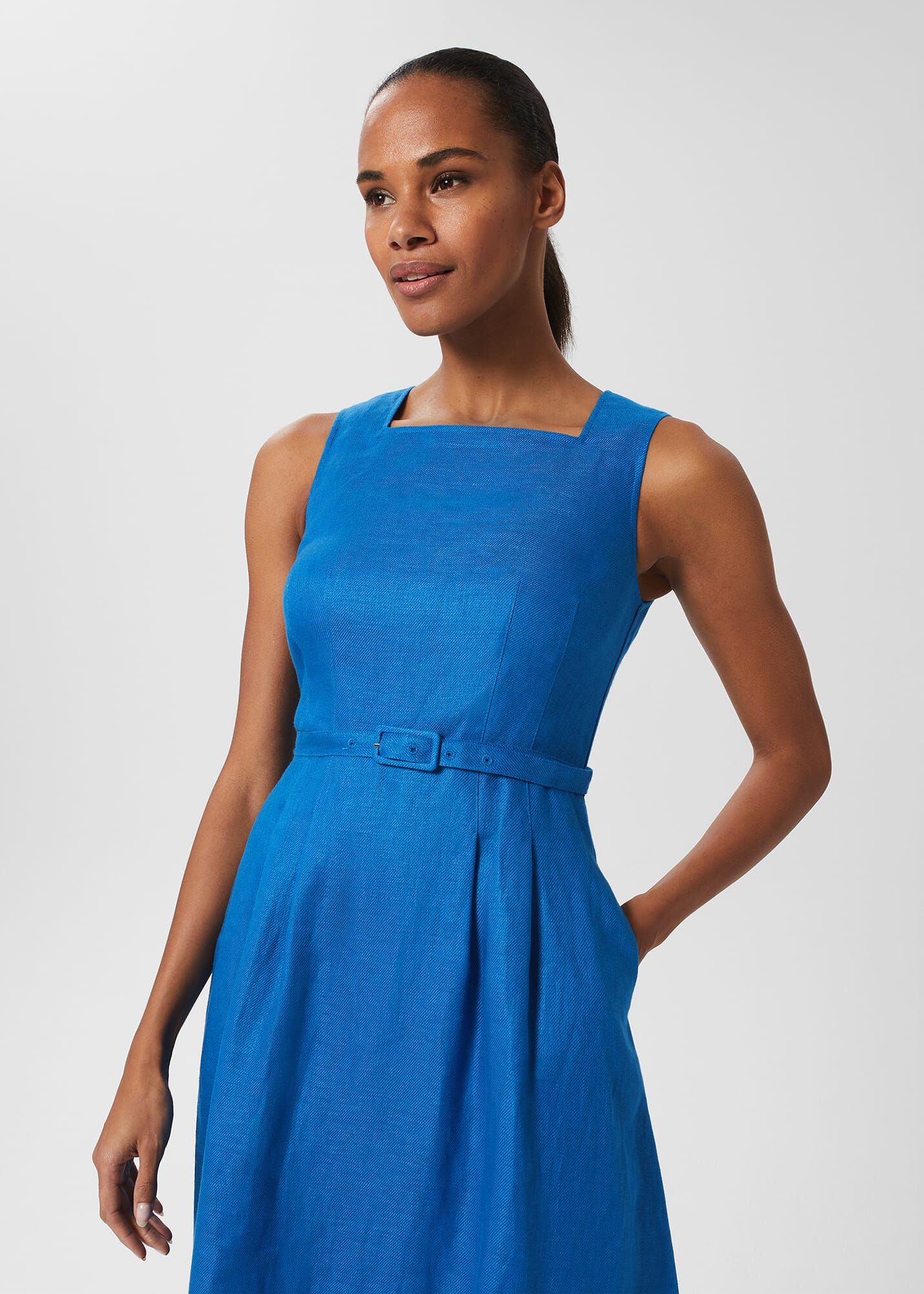 Hobbs cornflower hotsell blue dress