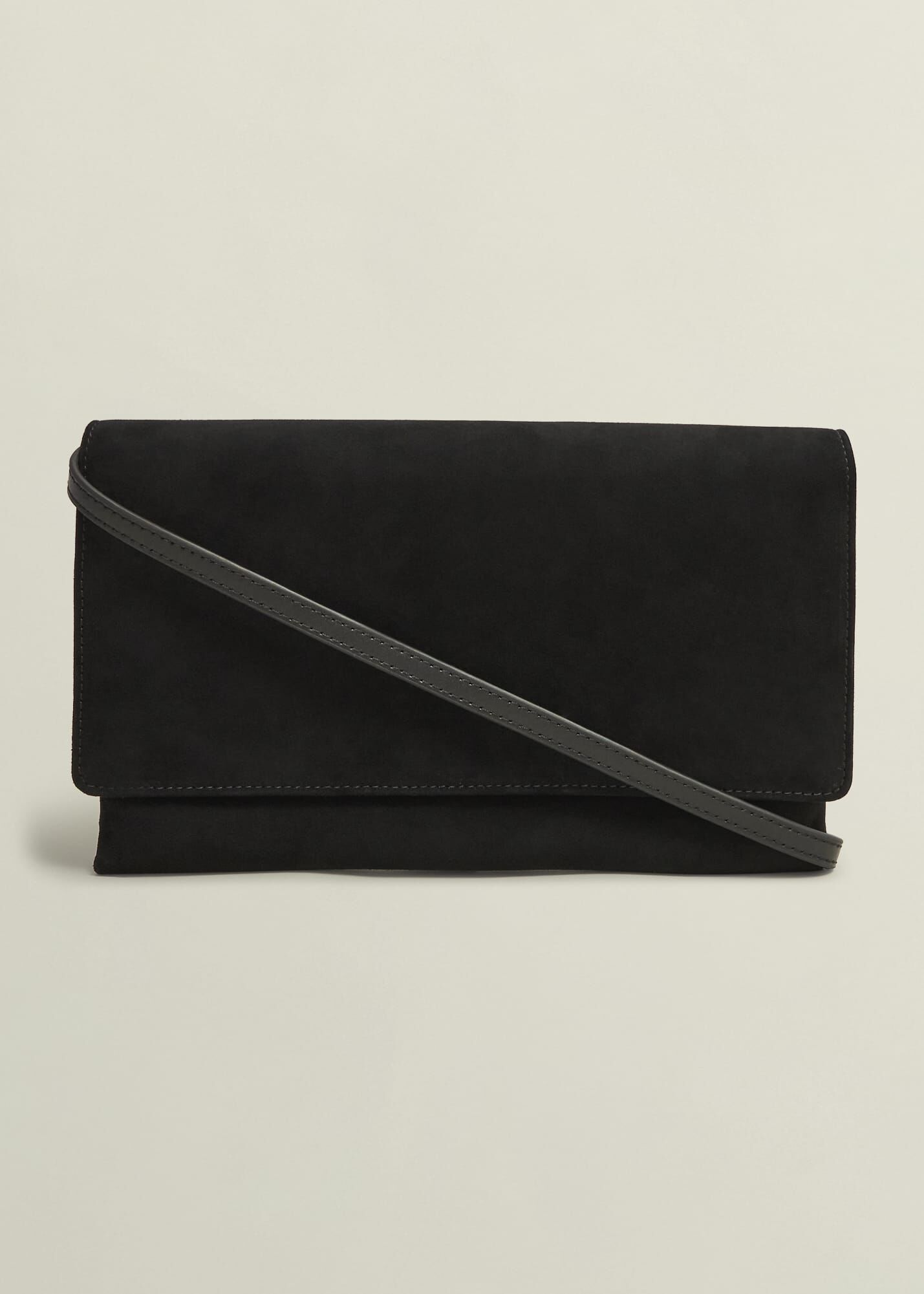 Renata Suede Clutch Bag Hobbs UK