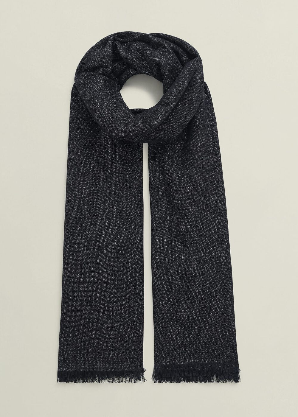 Matilda Shimmer Scarf, Black Silver, hi-res