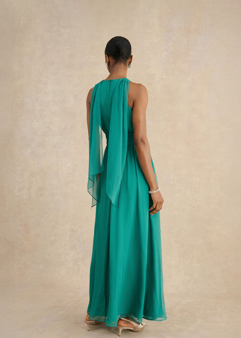 Winona Textured Maxi Dress | Hobbs US |