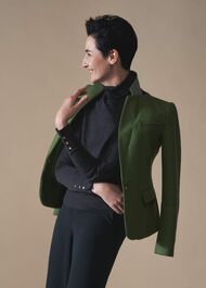 Blake Wool Jacket , Pea Green, hi-res