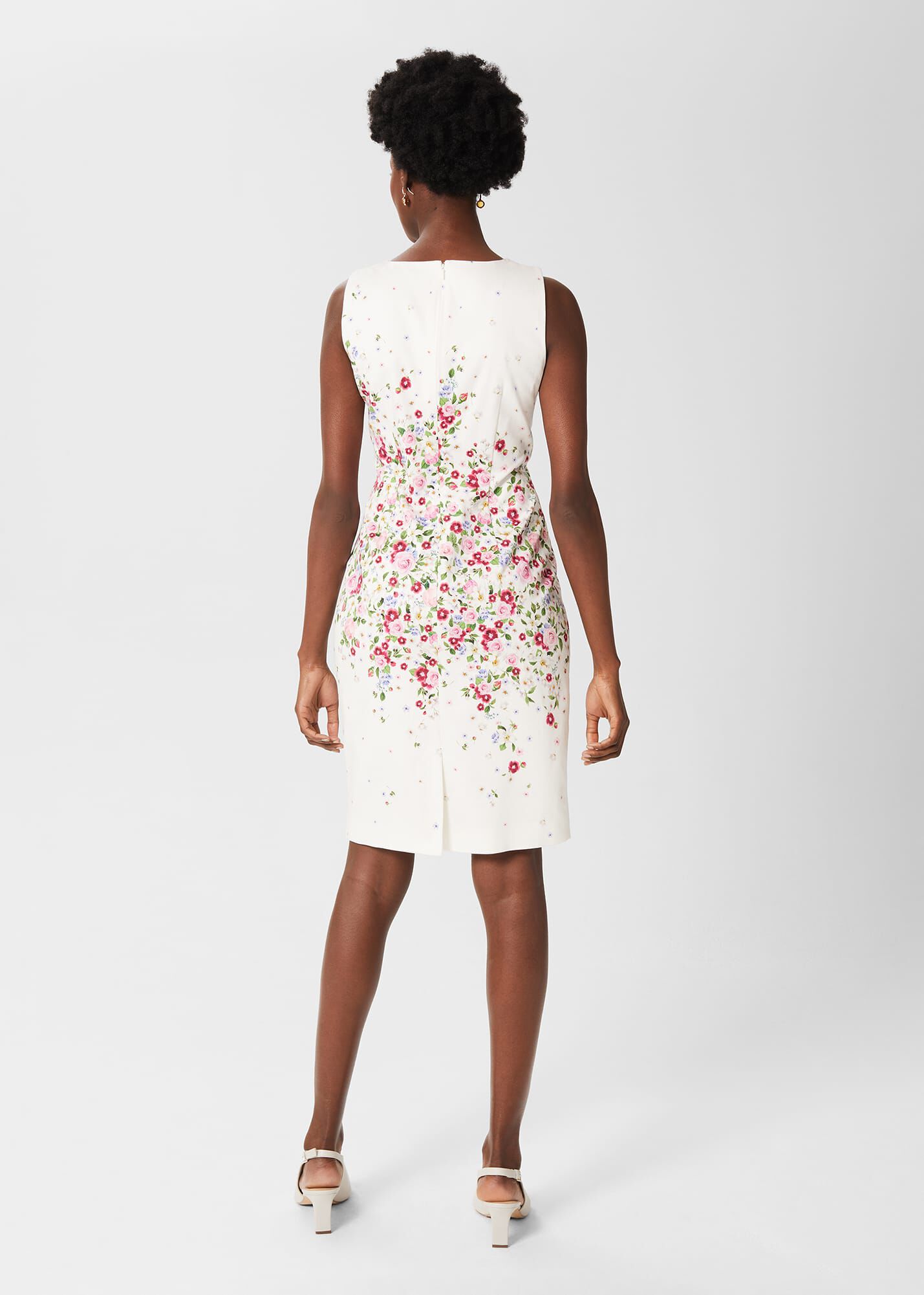 Hobbs fiona dress navy top ivory